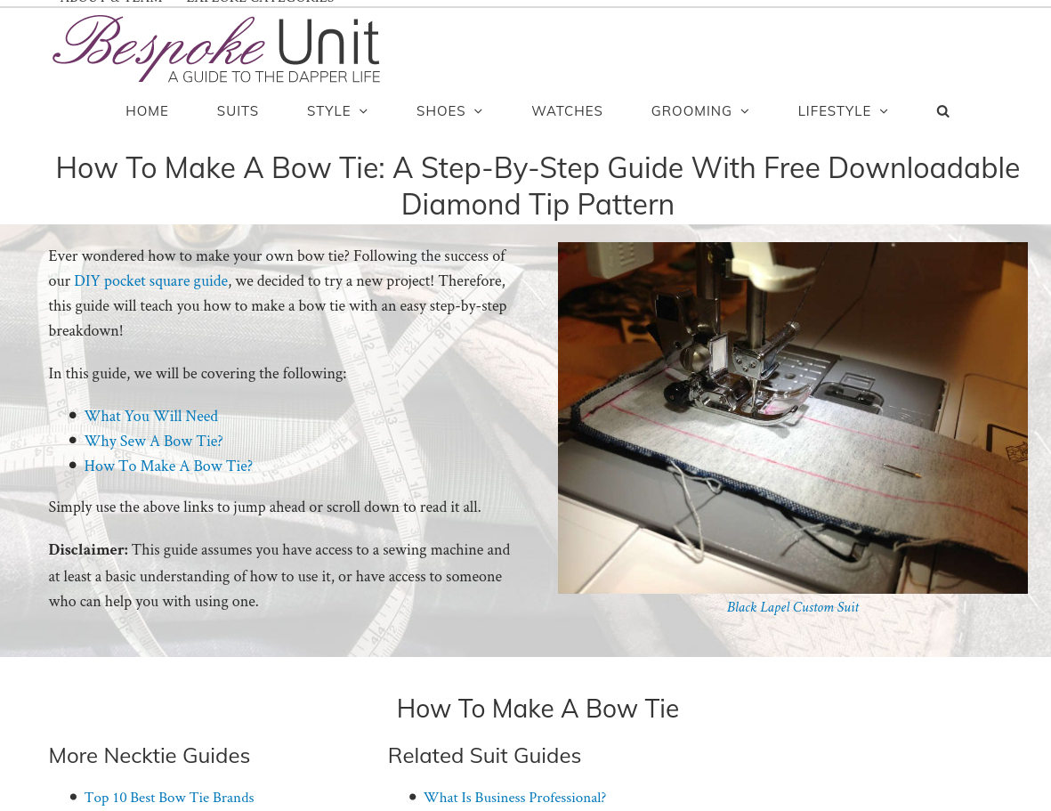 How To Make A Bow Tie