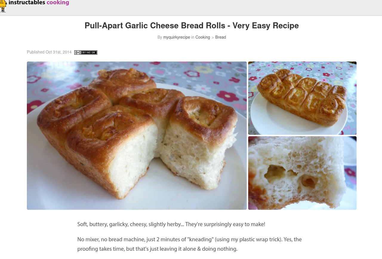 Pull-apart garlic and cheese bread rolls