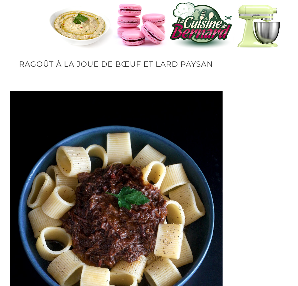 Ragoût de bœuf au lard paysan