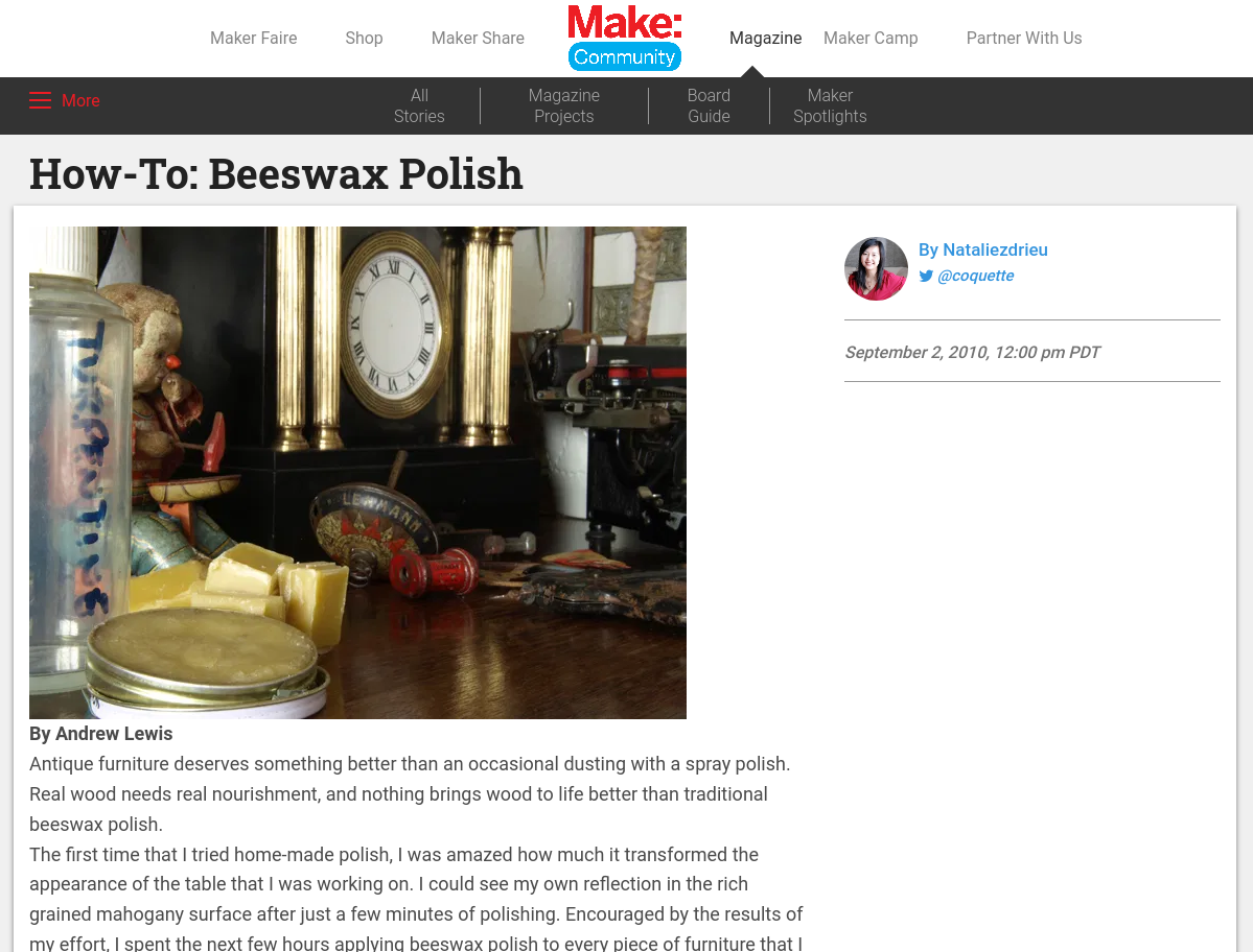 How-To: Beeswax Polish