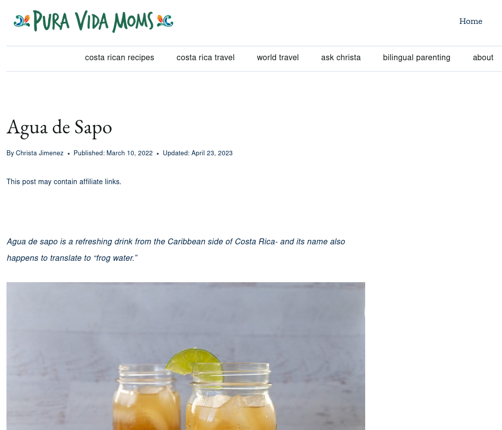 Agua de Sapo