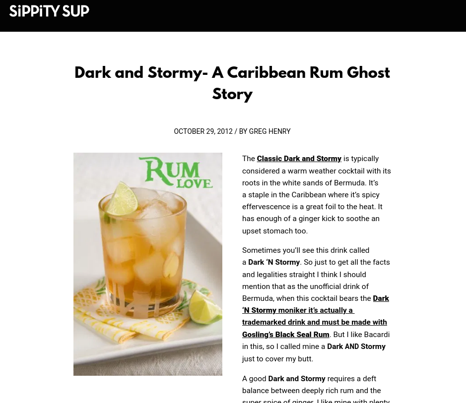 Dark & Stormy