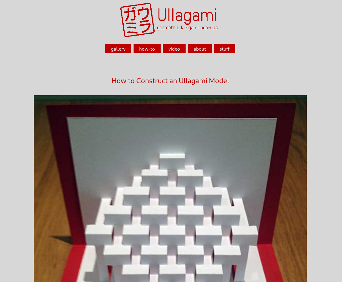 How to Construct an Ullagami Model